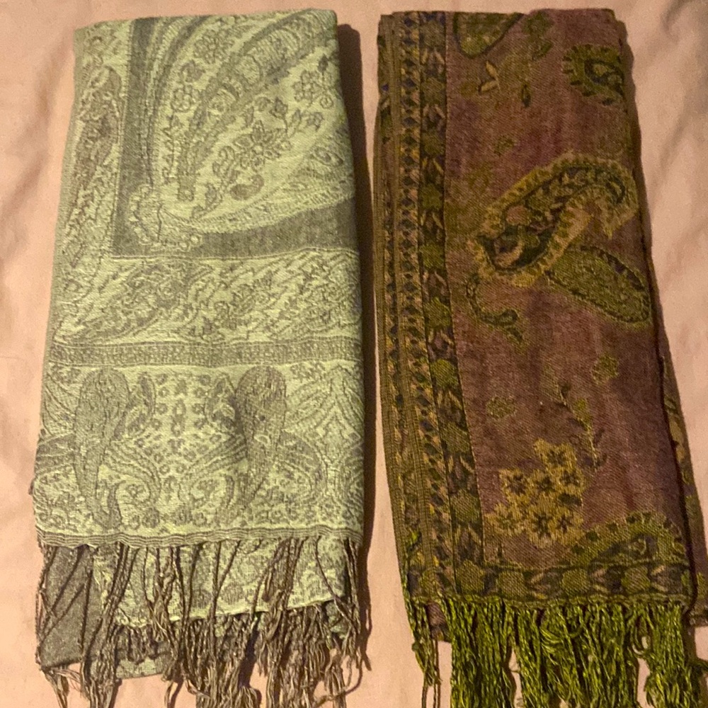 Two Pashmina Scarves